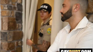 WTF DUDE Fucked His Home SECURITY GUY Jayden Marcos, Drew Valentino