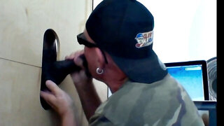 Huge Black Cock at the Glory Hole