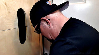 Dad Fucks Me With My Toy At The Gloryhole