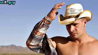 Lost perv jock barebacked by handsome cowboy in the desert