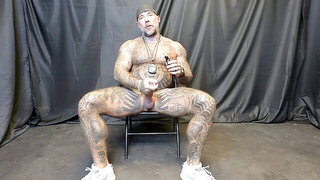 Wanked off, bear dick, hairy man