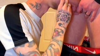 Young Chav Guzzles DILF Urinate and Plows Him Moist