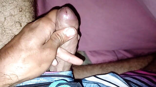 Big-cock, solo-masturbation, masculine