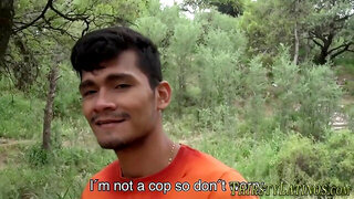 Straight latino throats and sucks cock