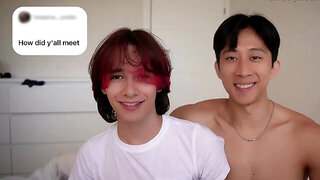 Real Life - Hung Uncut Twink Fucks His Asian Boyfriend In Chastity