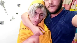 Bear Dominates Blond Twink