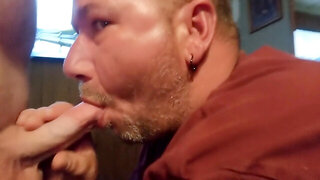 Quick Blowjob For Little Stepbro