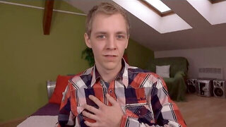 Erik Eville Blonde Twink Solo Cumshot Session