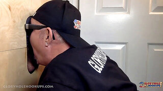 anonymous gay blowjob at the gloryhole