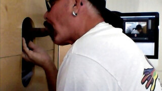 Serving Cock At The Gloryhole