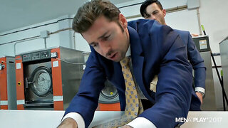 suits off and hard-ons up: grown men get down to business