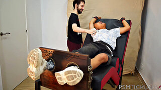Gay man gets tickled and teased before hot sex