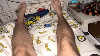 Horny guy enjoying a solo jerk-off session