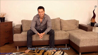 Libor strips down revealing his very hot and muscular body