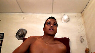 Jason Ben strokes his cock solo for you