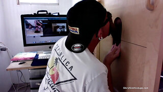Giving a Young Mechanic a Blowjob