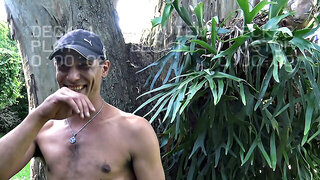 muscular stud strips down and seduces green-eyed hunk for intense gay hookup
