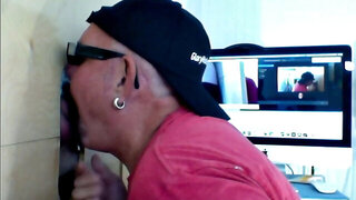 Married Guy Gets Gloryhole Dick Sucking
